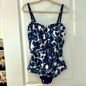 Maxine of Hollywood Floral One Piece